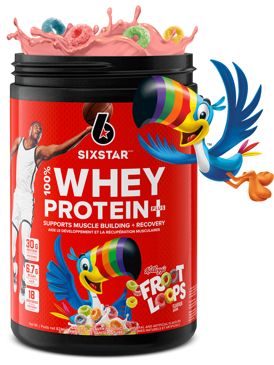 100% Whey Protein Plus Kellogg's Froot Loops